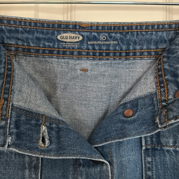 Old Navy A-Line Button-Front Denim Skirt - Picture 4 of 4